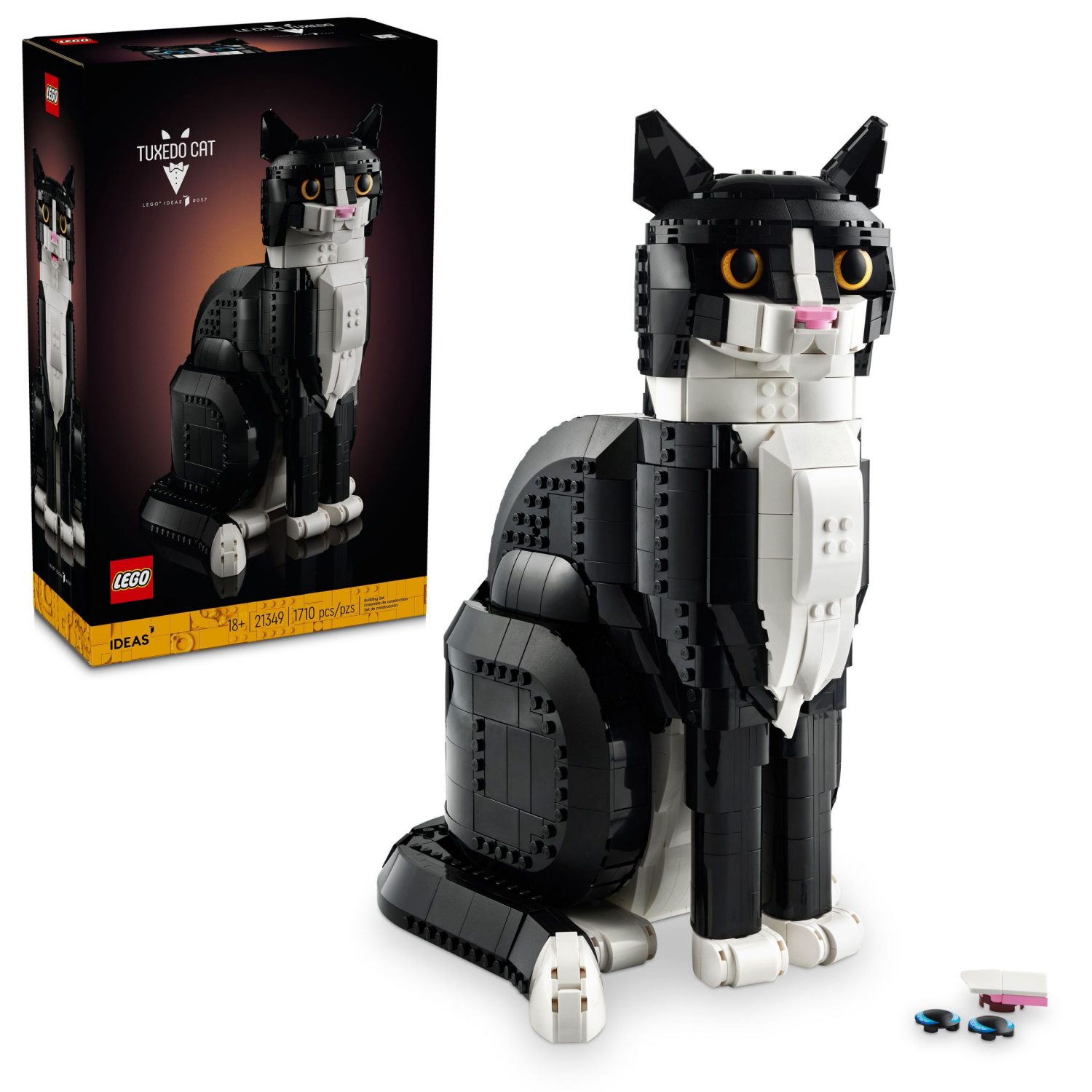 slide 1 of 6, LEGO Ideas Tuxedo Cat 21349, 1 ct
