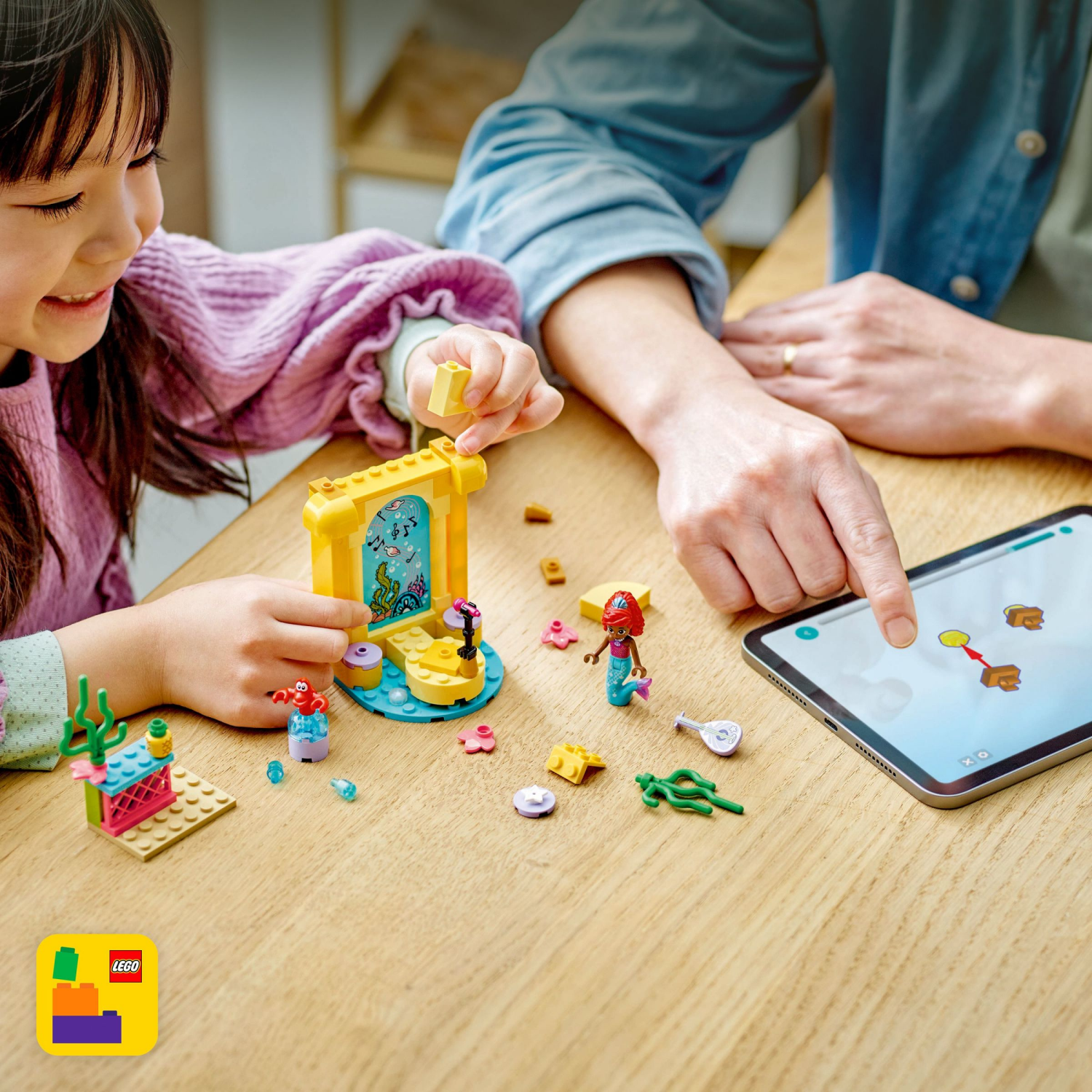 slide 3 of 5, LEGO Disney Princess Ariel's Music Stage, Disney Princess Toy 43235, 1 ct