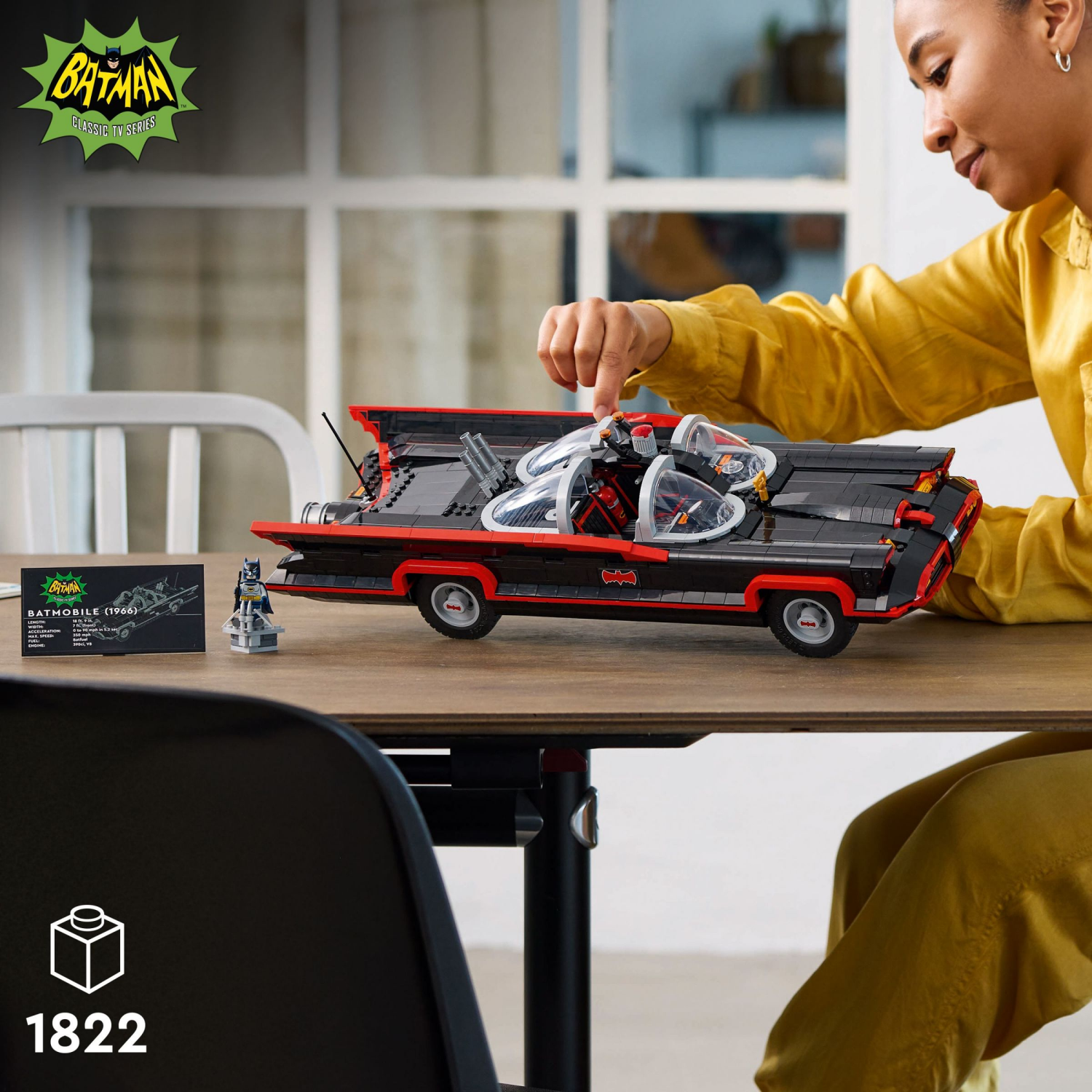 slide 2 of 6, LEGO DC Batman: The Classic TV Series Batmobile Set and DC Collectibles 76328, 1 ct