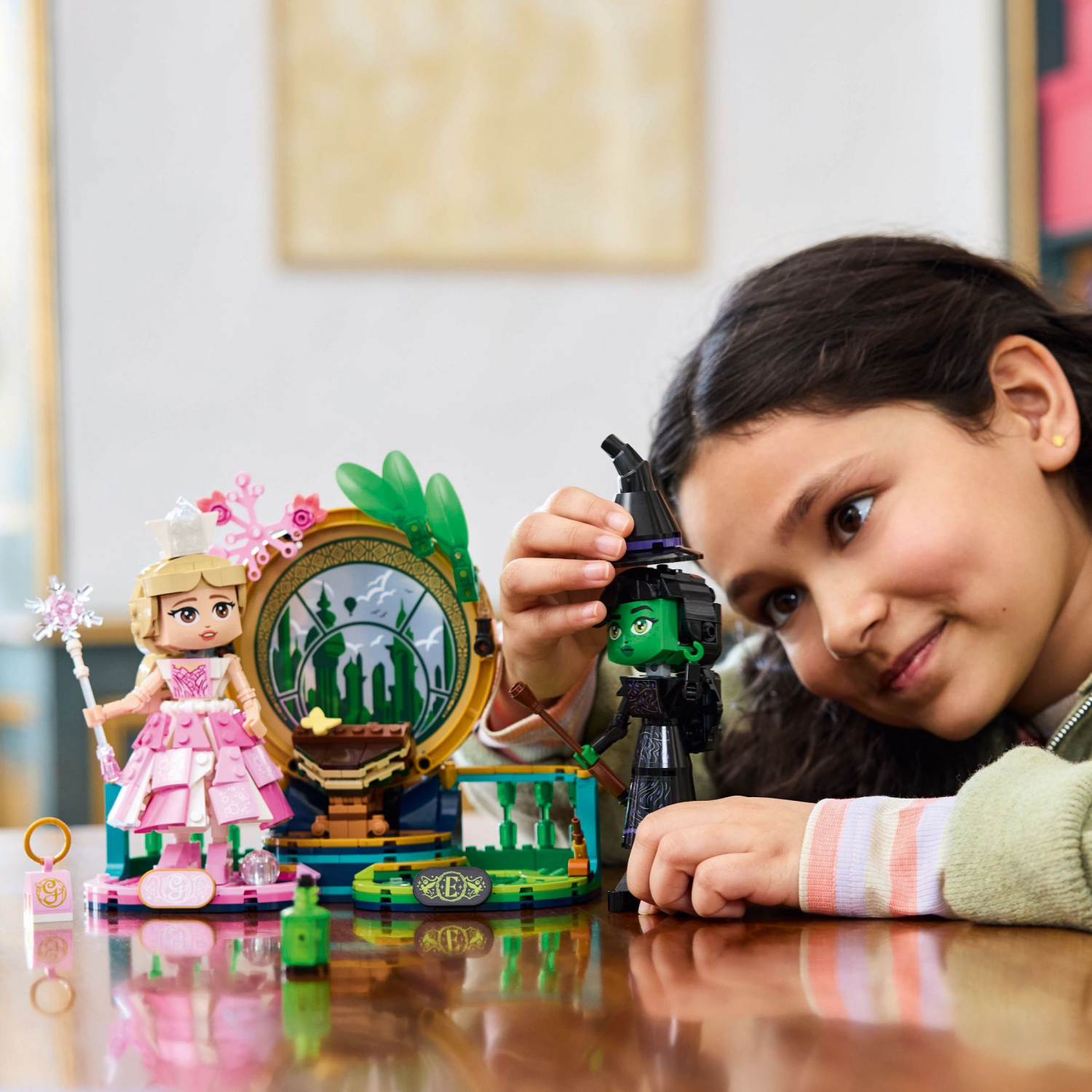 slide 4 of 6, LEGO Wicked Elphaba & Glinda Figures Fantasy Playset, Kids Witch Toys 75682, 1 ct