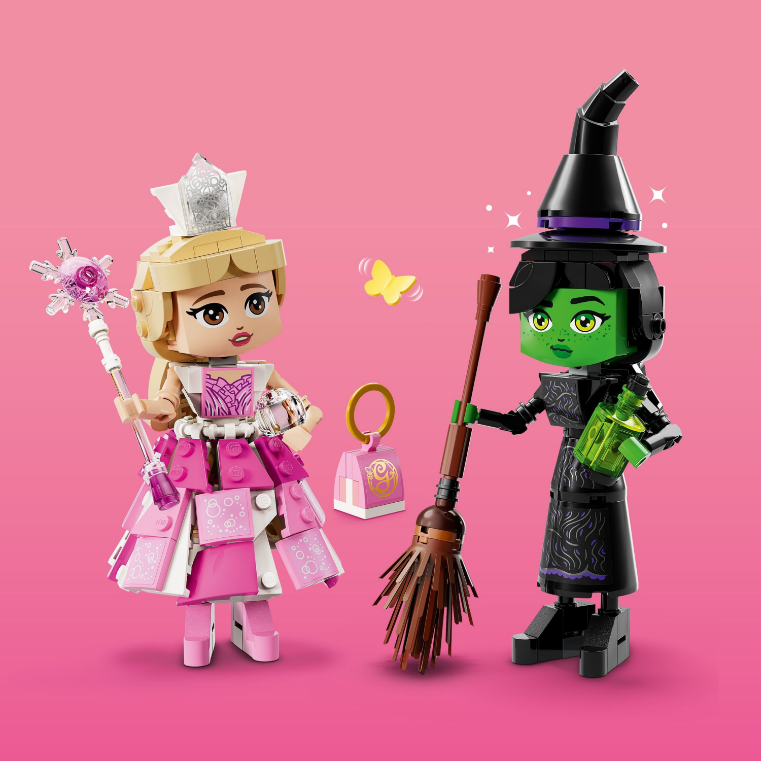 slide 5 of 6, LEGO Wicked Elphaba & Glinda Figures Fantasy Playset, Kids Witch Toys 75682, 1 ct