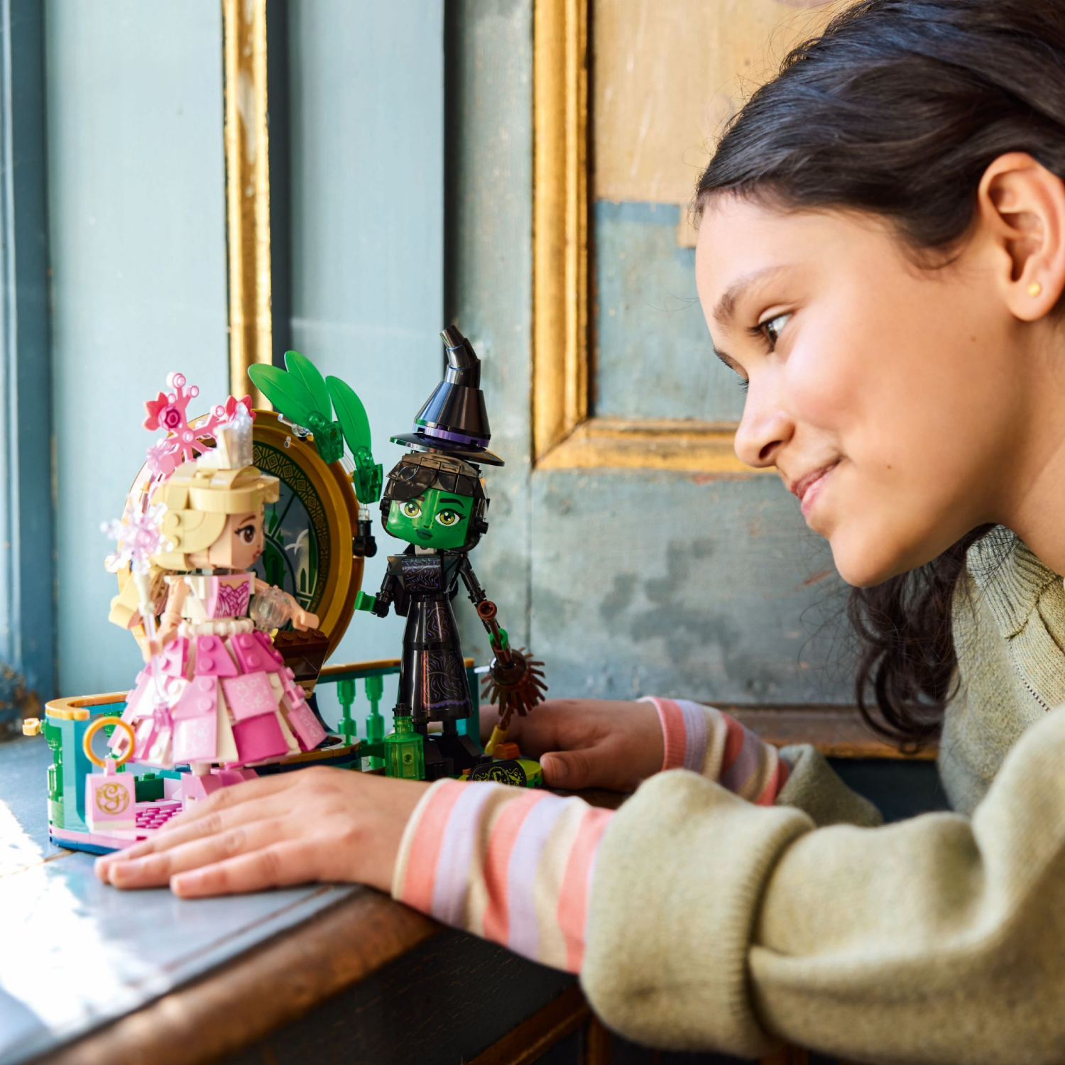 slide 6 of 6, LEGO Wicked Elphaba & Glinda Figures Fantasy Playset, Kids Witch Toys 75682, 1 ct