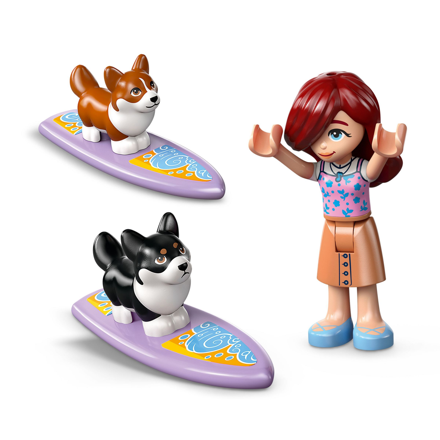 slide 5 of 6, LEGO Friends Surfing Dogs and Scooter Adventure Building Toy 42641, 1 ct