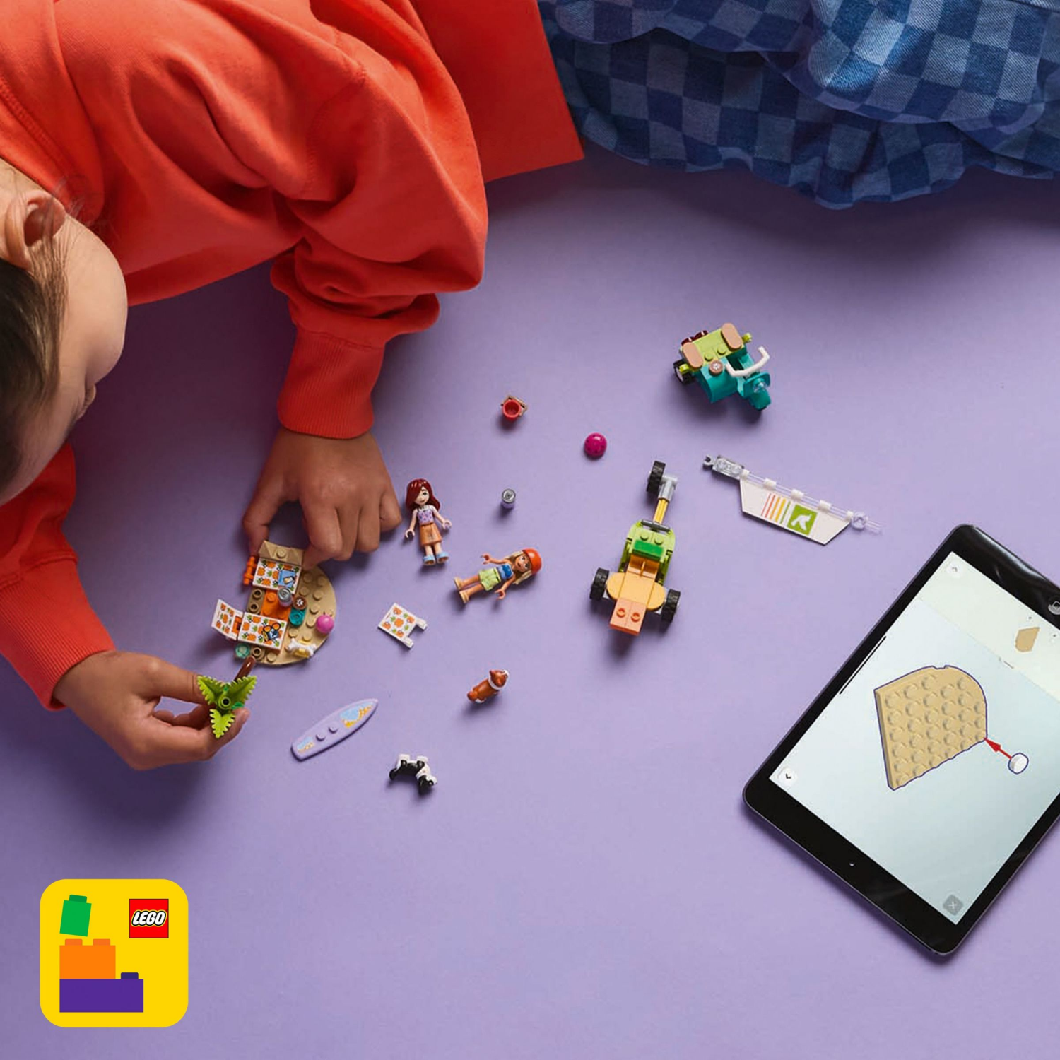 slide 6 of 6, LEGO Friends Surfing Dogs and Scooter Adventure Building Toy 42641, 1 ct