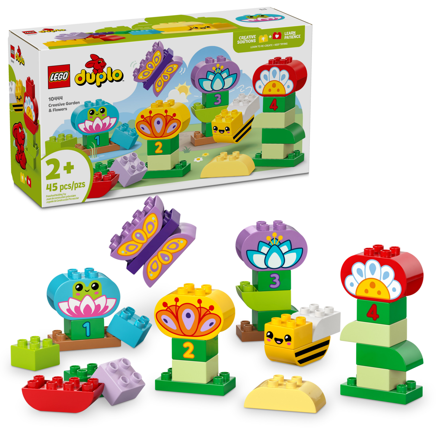 slide 1 of 6, LEGO DUPLO Town Creative Garden & Flowers Building Toy 10444, 1 ct