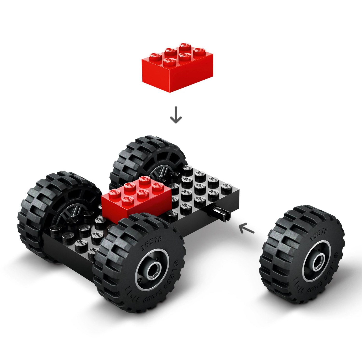 slide 3 of 6, LEGO City Yellow Construction Wheel Loader Building Toy 60450, 1 ct