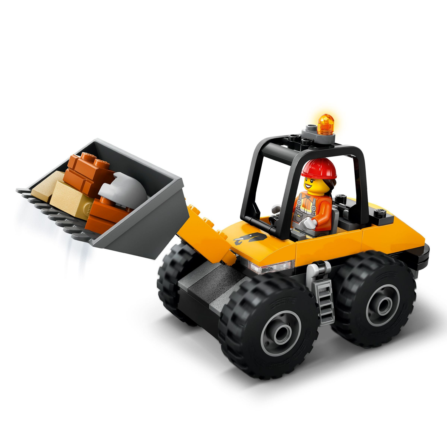 slide 5 of 6, LEGO City Yellow Construction Wheel Loader Building Toy 60450, 1 ct