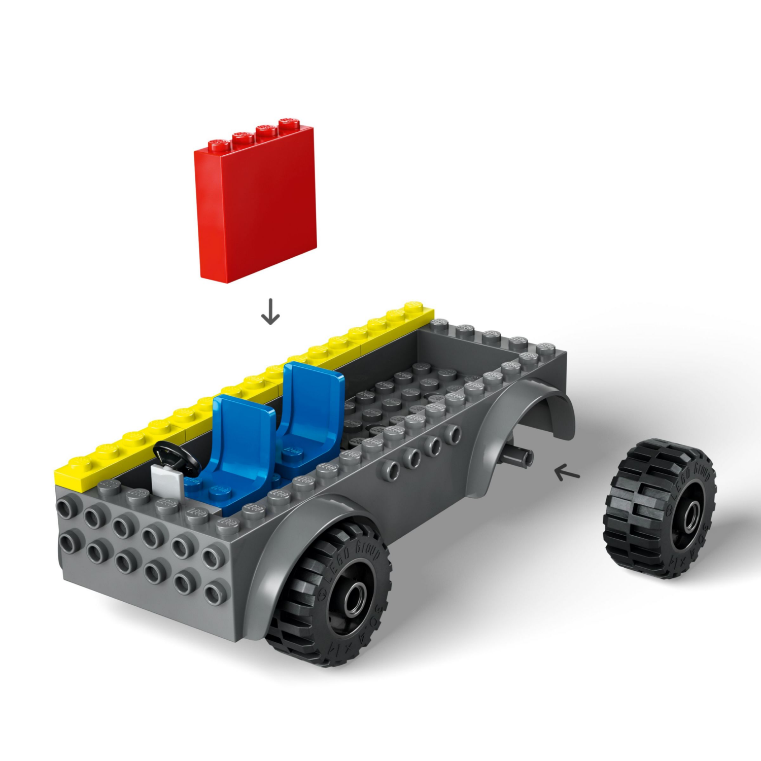 slide 3 of 6, LEGO City Fire Ladder Truck Toddler Building Toy 60463, 1 ct