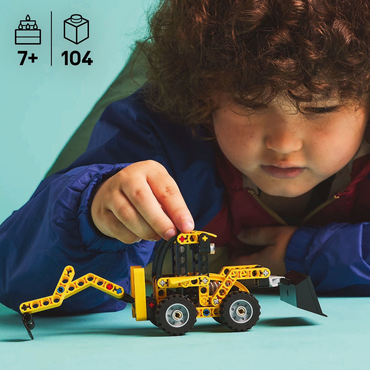slide 2 of 6, LEGO Technic Backhoe Loader Construction Toy 42197, 1 ct