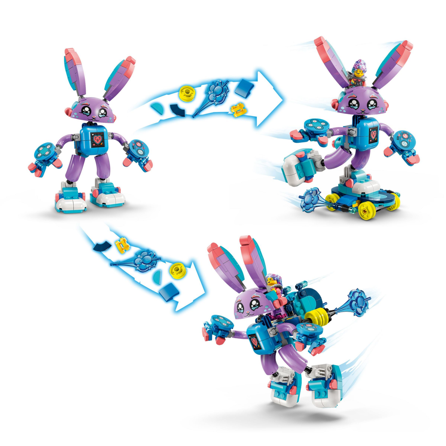 slide 3 of 6, LEGO DREAMZzz Izzie and Bunchurro the Gaming Bunny Building Set 71490, 1 ct