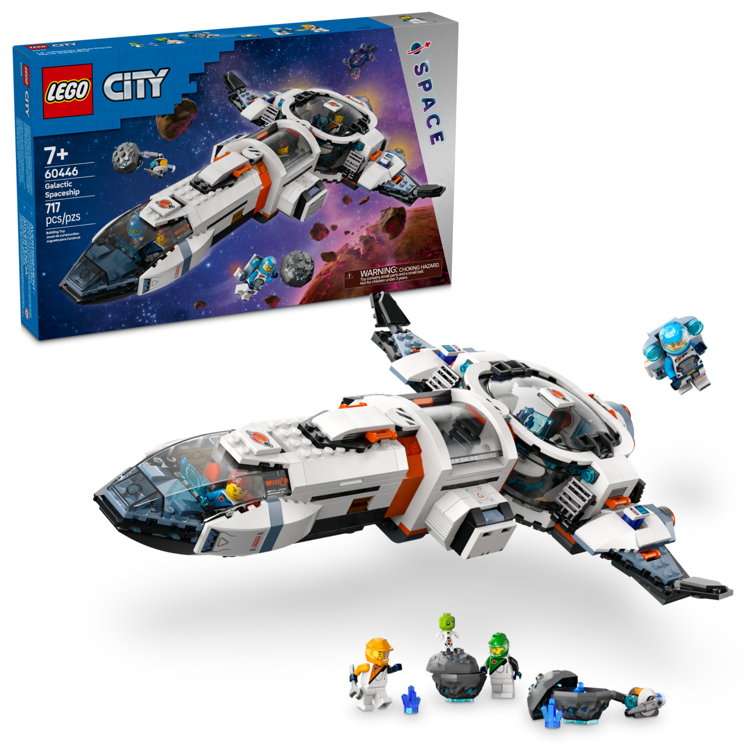 slide 1 of 6, LEGO City Modular Galactic Spaceship Building Toy 60446, 1 ct