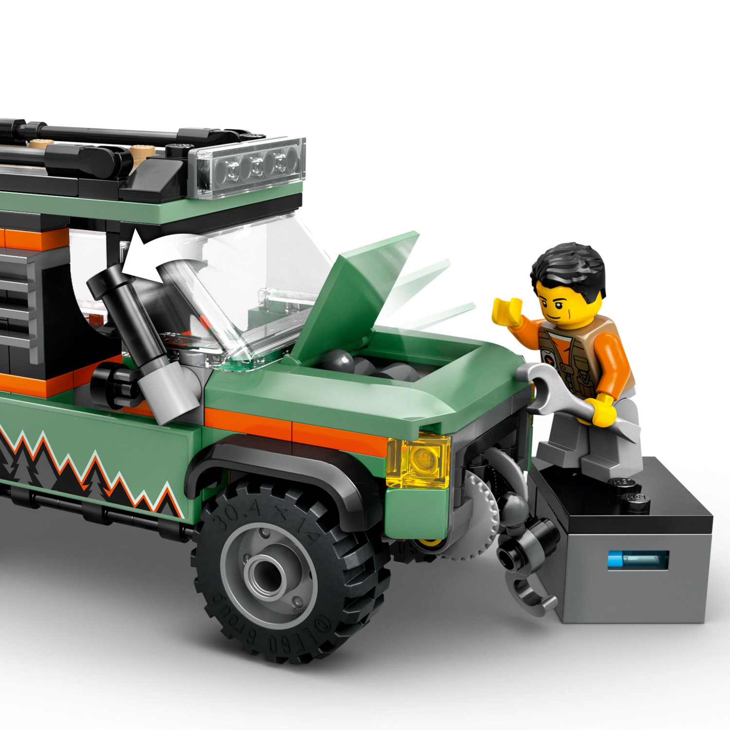 slide 4 of 6, LEGO City Off-Road 4x4 Mountain Truck Building Toy 60447, 1 ct