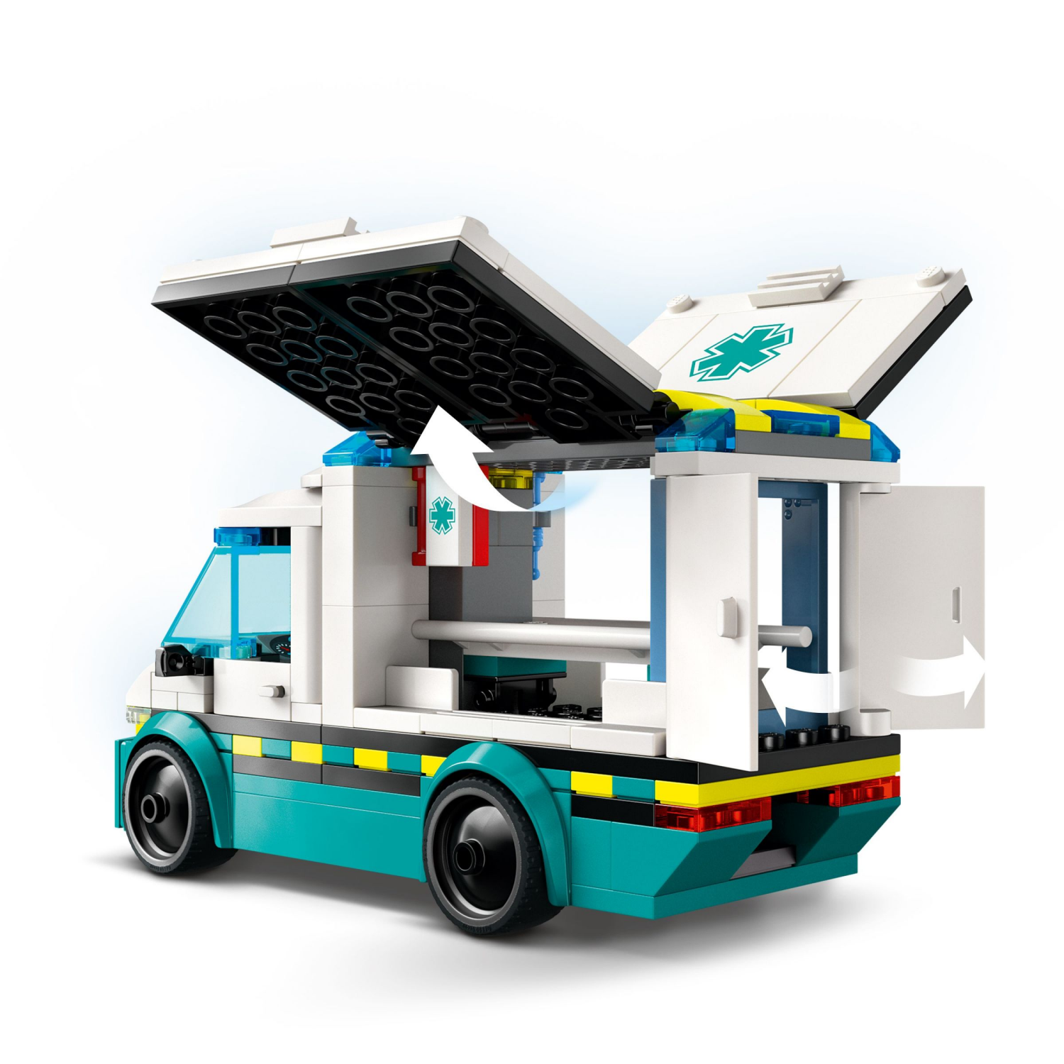 slide 3 of 6, LEGO City Emergency Ambulance Building Toy 60451, 1 ct
