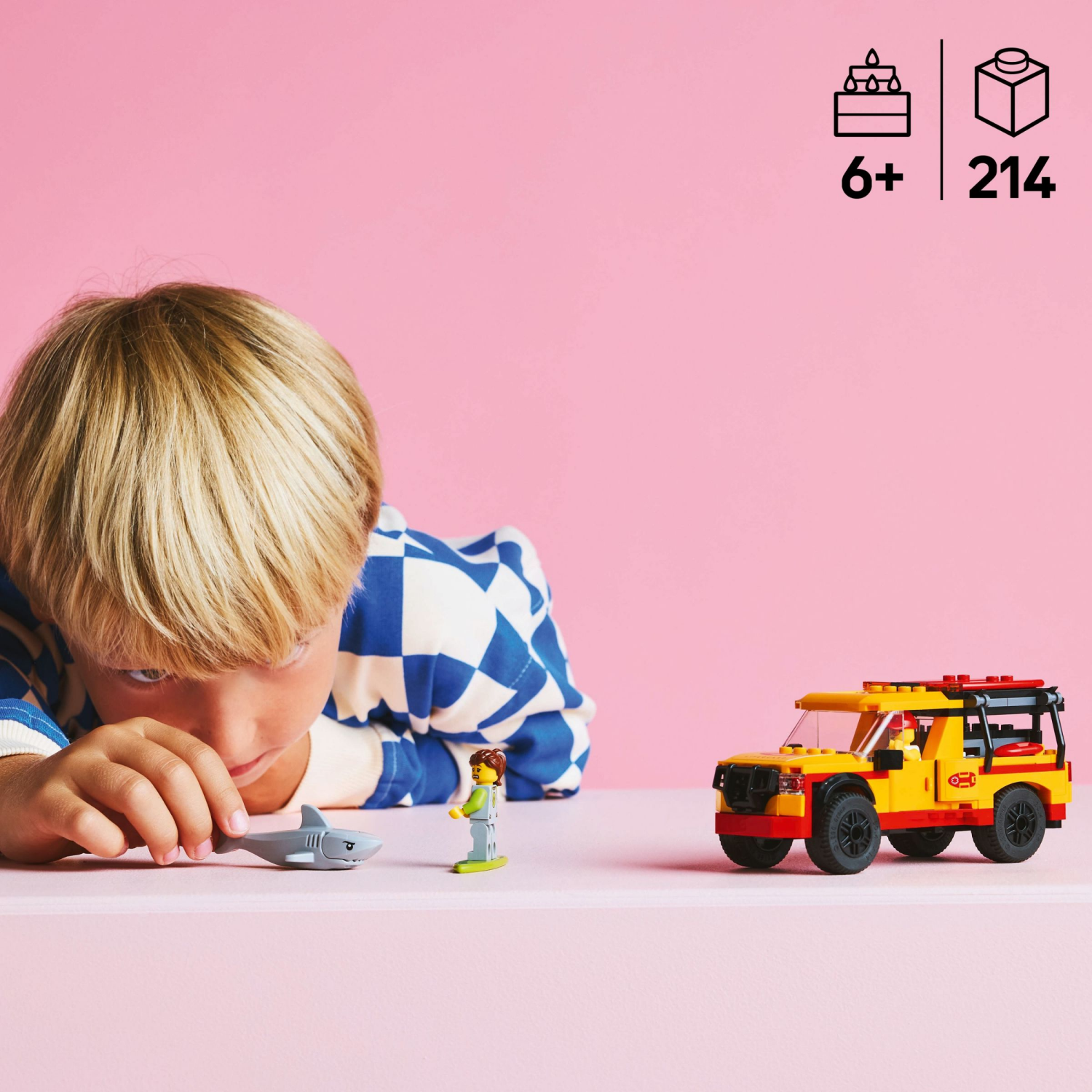 slide 2 of 6, LEGO City Lifeguard Beach Rescue Truck Building Toy 60453, 1 ct