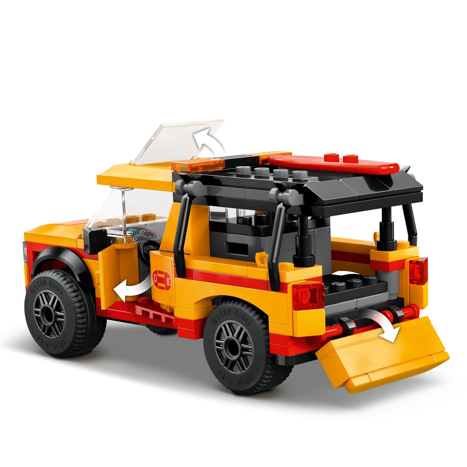 slide 3 of 6, LEGO City Lifeguard Beach Rescue Truck Building Toy 60453, 1 ct