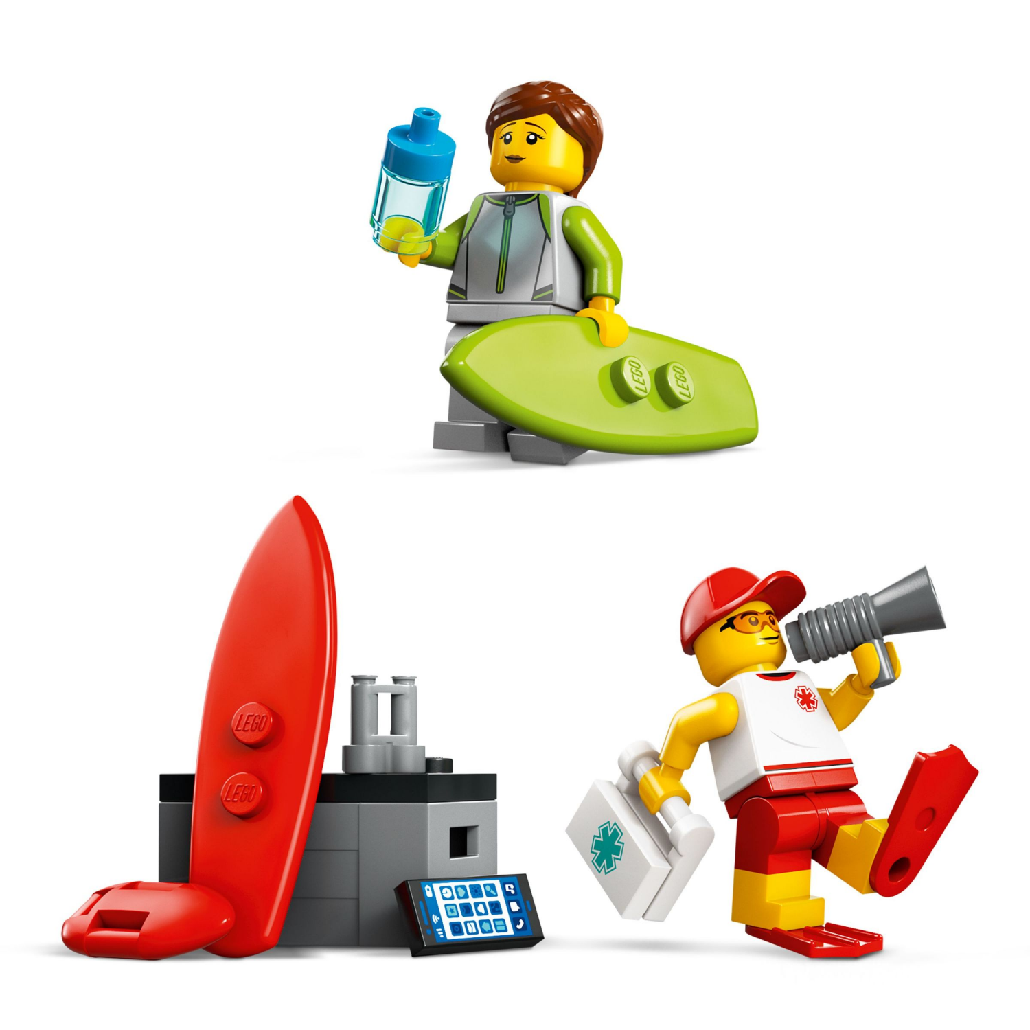 slide 4 of 6, LEGO City Lifeguard Beach Rescue Truck Building Toy 60453, 1 ct