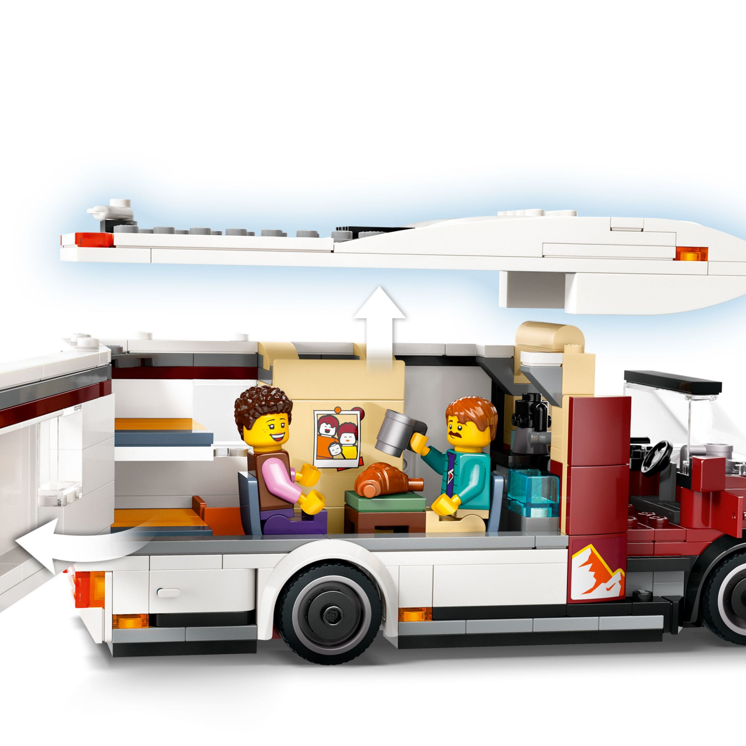slide 3 of 6, LEGO City Holiday Adventure Camper Van Building Toy Set 60454, 1 ct