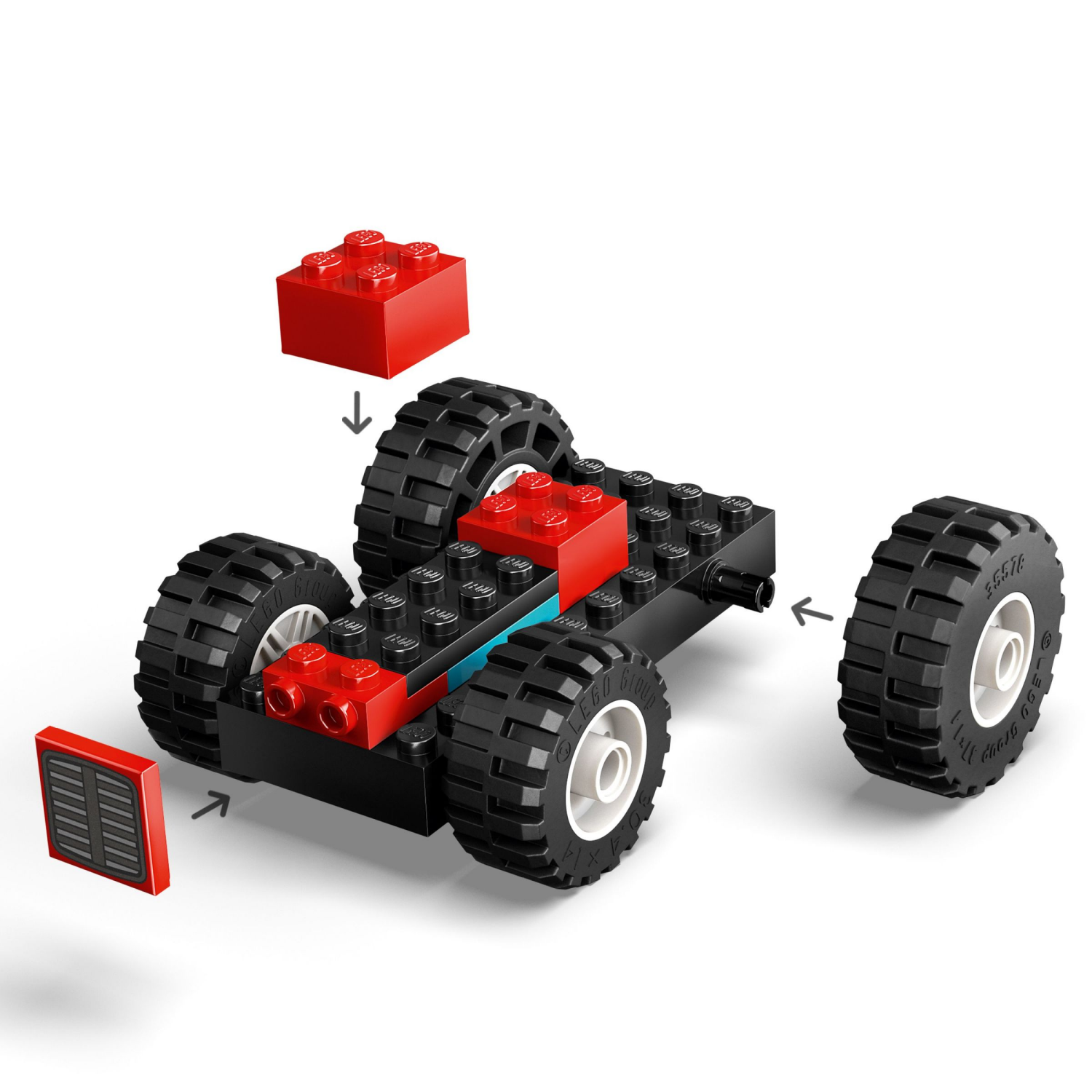 slide 3 of 6, LEGO City Red Farm Tractor with Trailer & Sheep Building Toy 60461, 1 ct