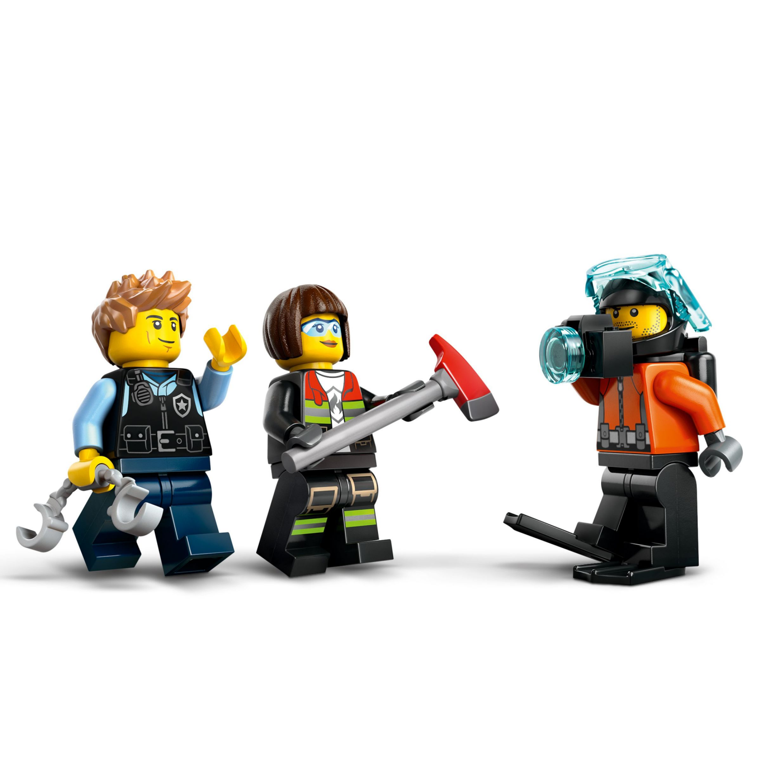 slide 6 of 6, LEGO City Helicopter, Fire Truck & Submarine Remix Building Toy 60462, 1 ct