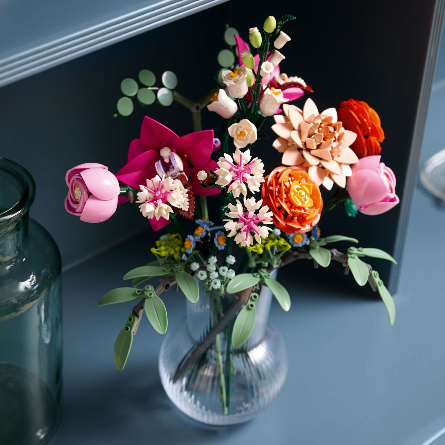 slide 5 of 6, LEGO Botanicals Pretty Pink Flower Bouquet for Home Décor 10342, 1 ct