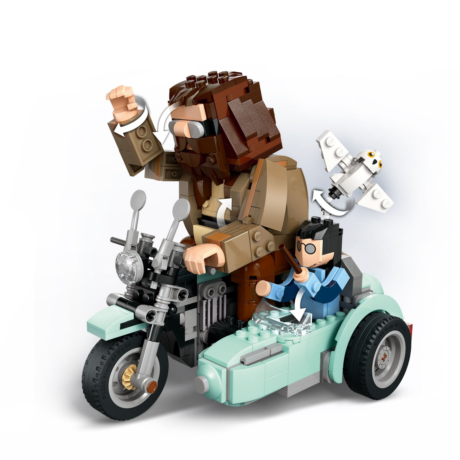 slide 4 of 6, LEGO Harry Potter Hagrid & Harry's Motorcycle Ride Building Toy 76443, 1 ct
