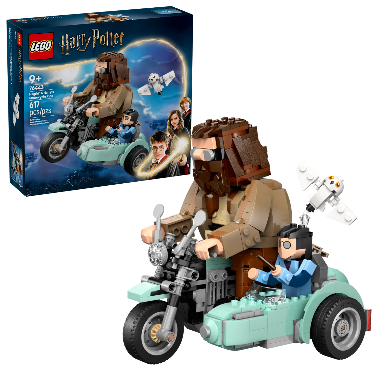 slide 1 of 6, LEGO Harry Potter Hagrid & Harry's Motorcycle Ride Building Toy 76443, 1 ct