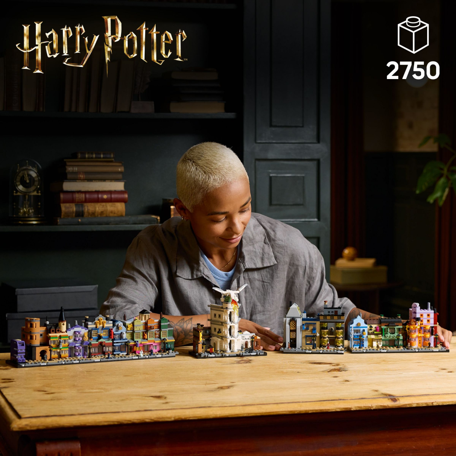 slide 2 of 6, LEGO Harry Potter Diagon Alley Wizarding Shops Collectible Building Set 76444, 1 ct