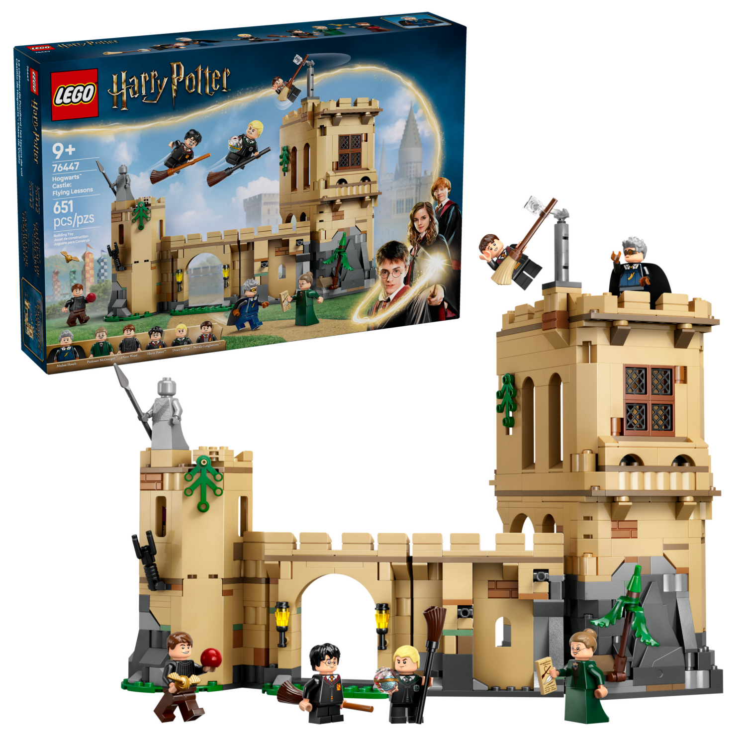 slide 1 of 6, LEGO Harry Potter Hogwarts Castle: Flying Lessons Building Toy 76447, 1 ct