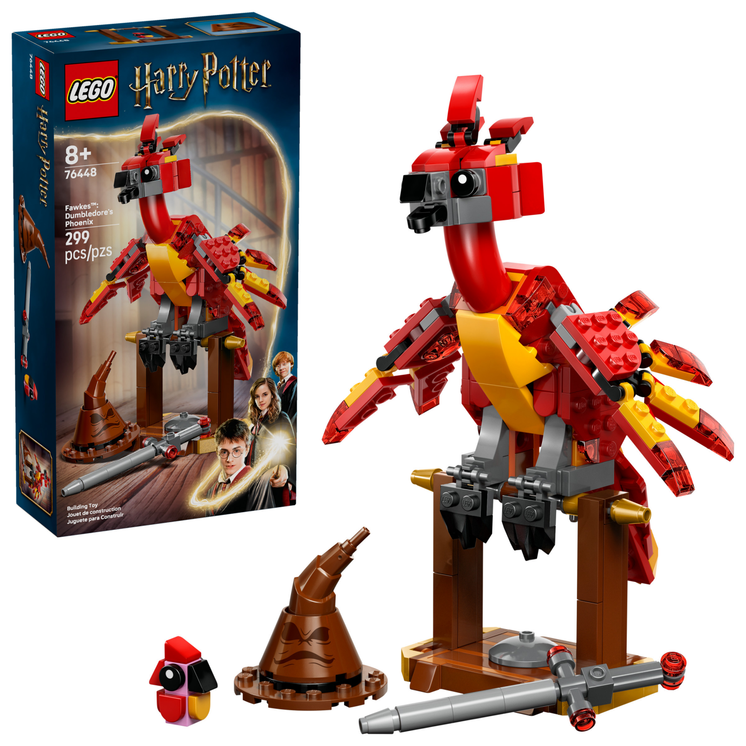 slide 1 of 6, LEGO Harry Potter Fawkes: Dumbledores Phoenix 76448, 1 ct