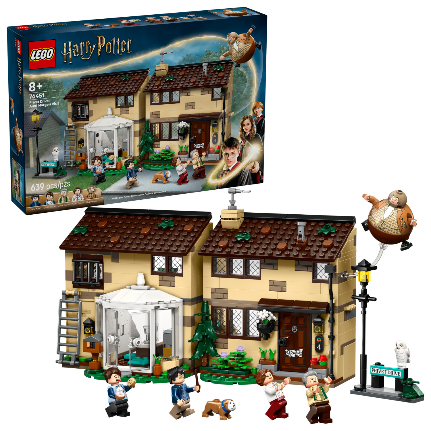 slide 1 of 6, LEGO Harry Potter Privet Drive: Aunt Marges Visit 76451, 1 ct