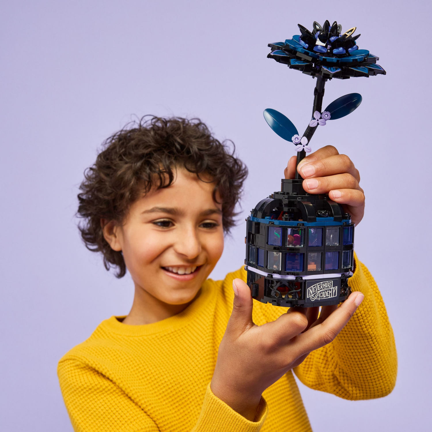 slide 6 of 7, LEGO Wednesday Black Dahlia Flower Building Toy 76784, 1 ct