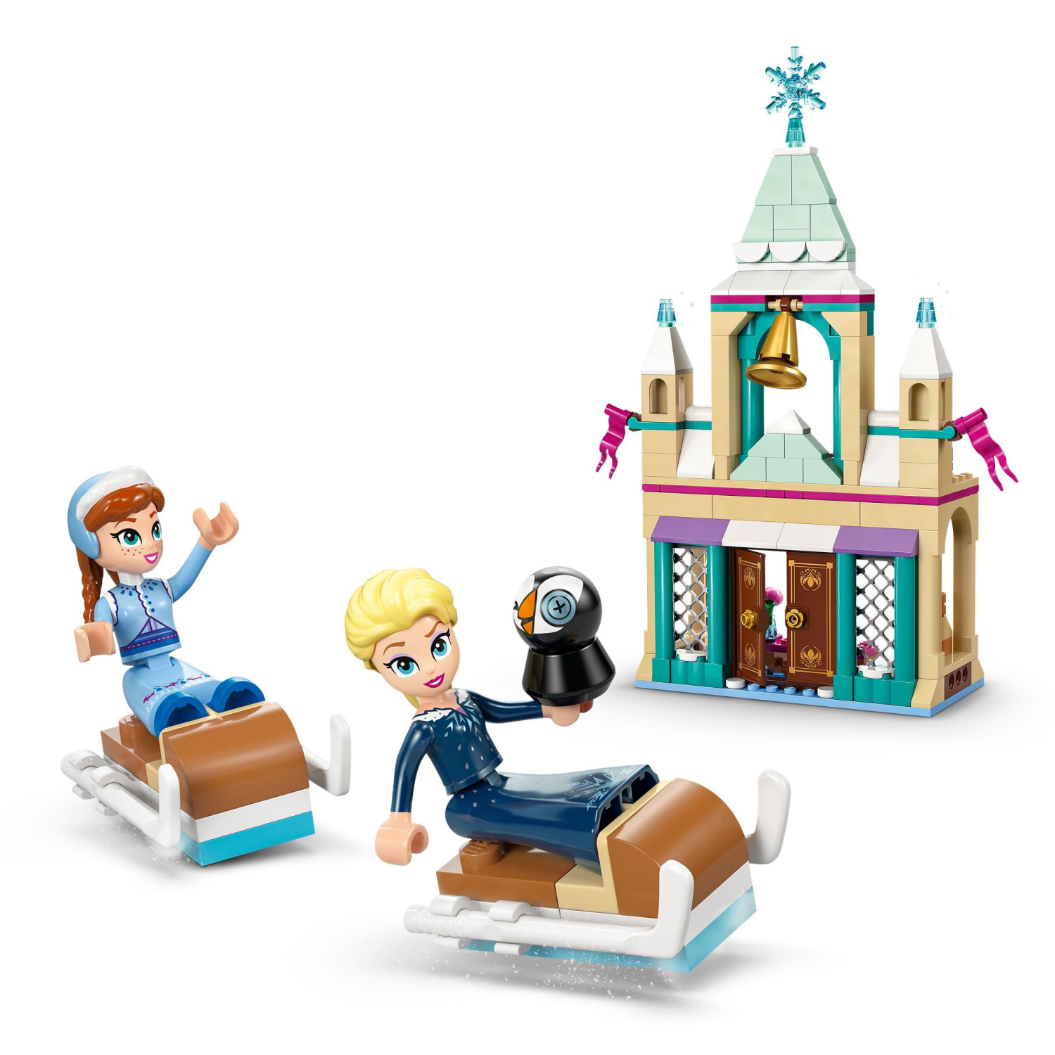 slide 4 of 6, LEGO Disney Frozen: Arendelle Frozen Castle Building Toy 43265, 1 ct