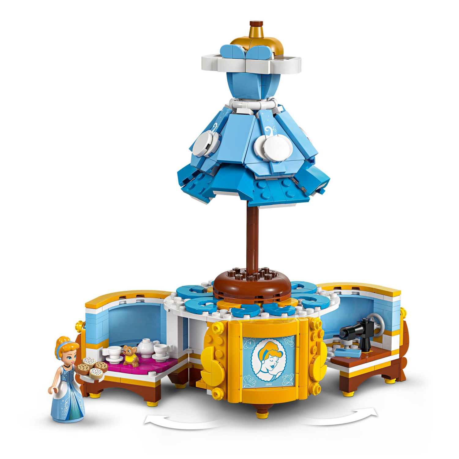 slide 4 of 6, LEGO Disney Princess Cinderellas Dress Toy 43266, 1 ct