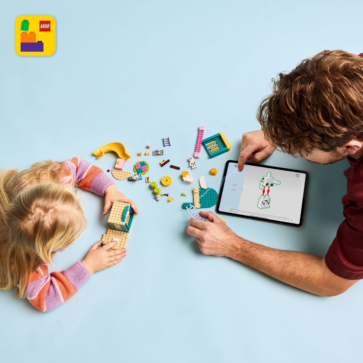 slide 4 of 6, LEGO Bluey Playground Fun with Bluey and Chloe 11201, 1 ct