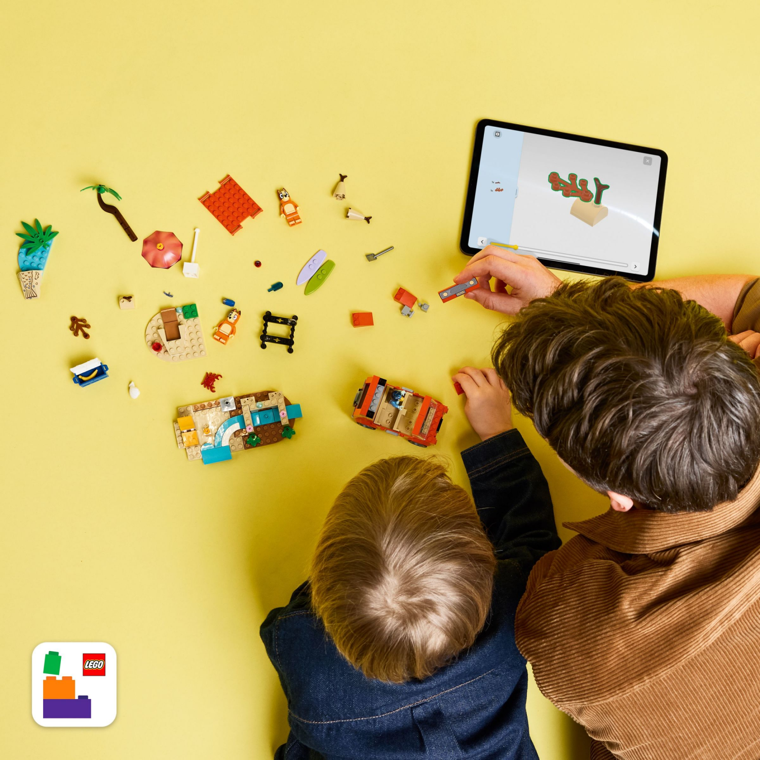 slide 4 of 6, LEGO Bluey: Blueys Beach & Family Car Trip 11202, 1 ct