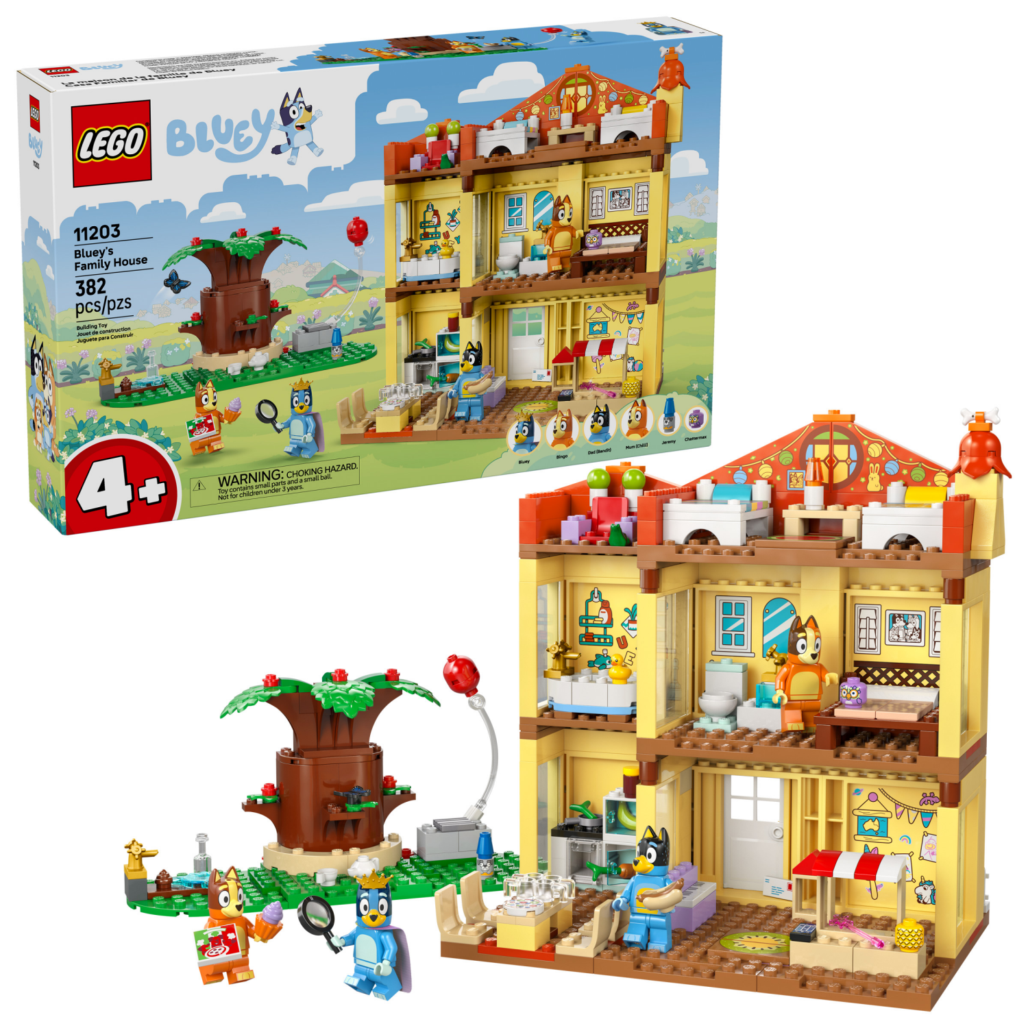 slide 1 of 6, LEGO Bluey: Blueys Family House Playset 11203, 1 ct