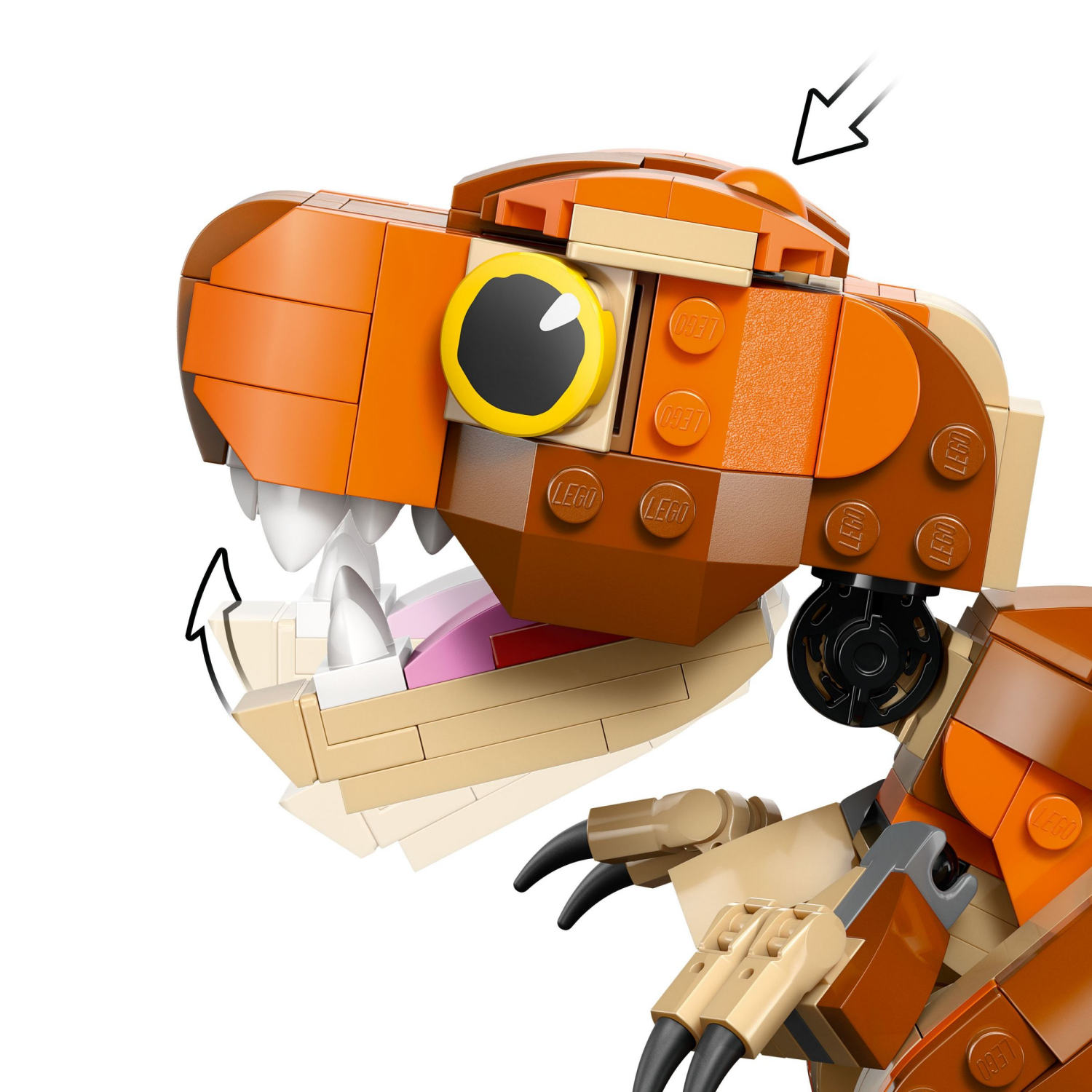 slide 3 of 6, LEGO Jurassic World Little Eatie T Rex Dinosaur Building Toy 76967, 1 ct