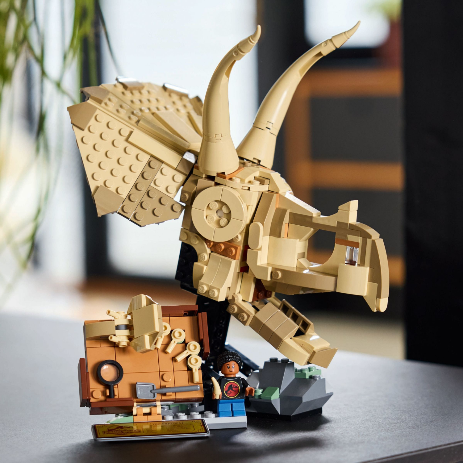 slide 3 of 6, LEGO Jurassic World Dinosaur Fossils Triceratops Skull Building Toy 76969, 1 ct