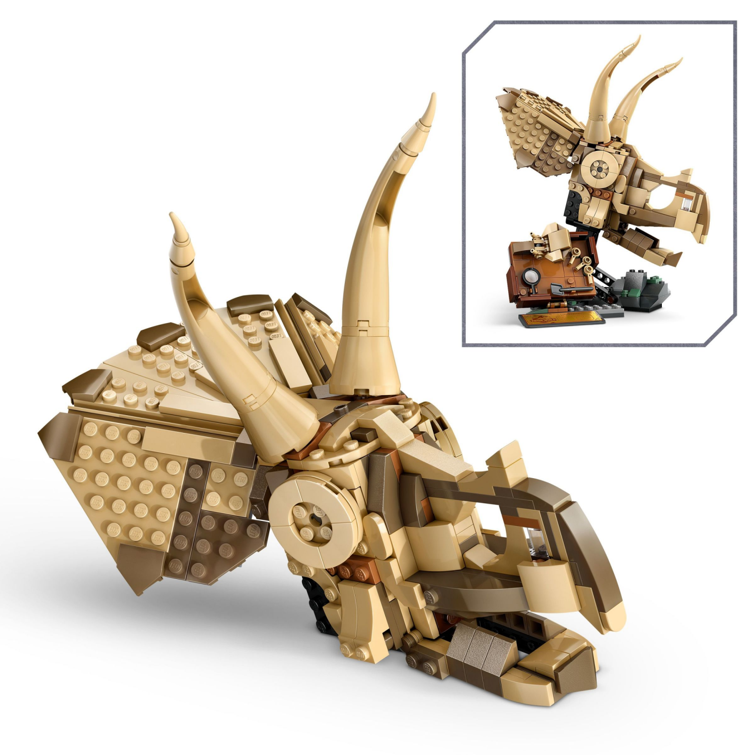 slide 4 of 6, LEGO Jurassic World Dinosaur Fossils Triceratops Skull Building Toy 76969, 1 ct