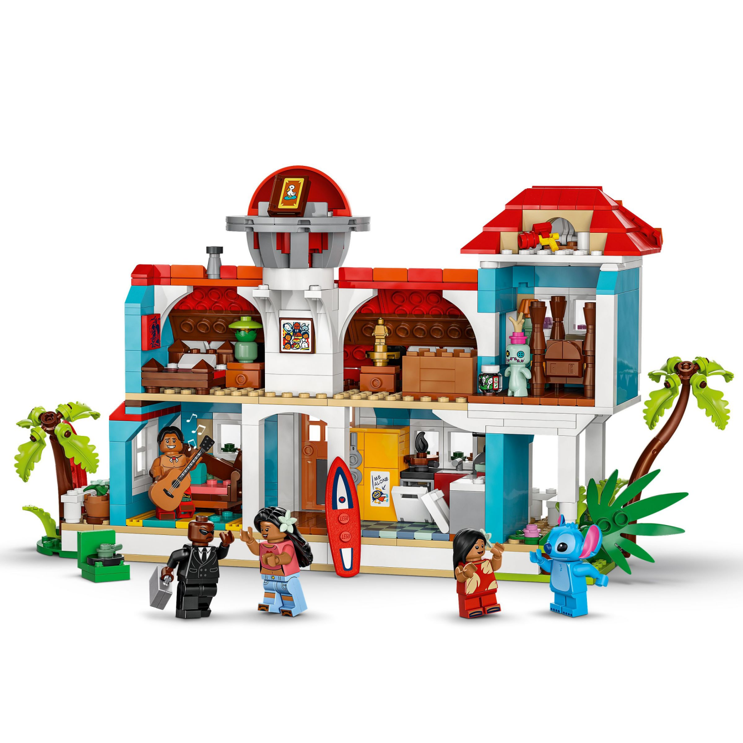 slide 3 of 6, LEGO Disney Lilo and Stitch Beach House Building Toy 43268, 1 ct