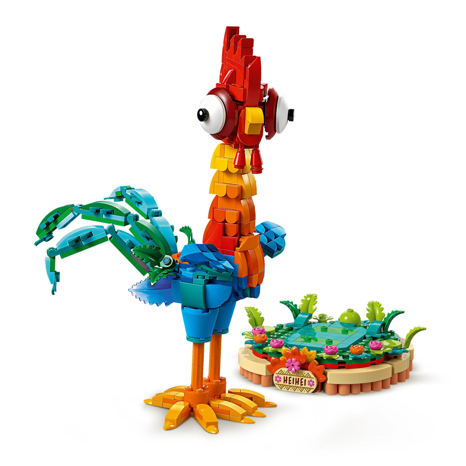slide 3 of 6, LEGO Disney Moana 2 Heihei Buildable Animal Model Kit 43272, 1 ct