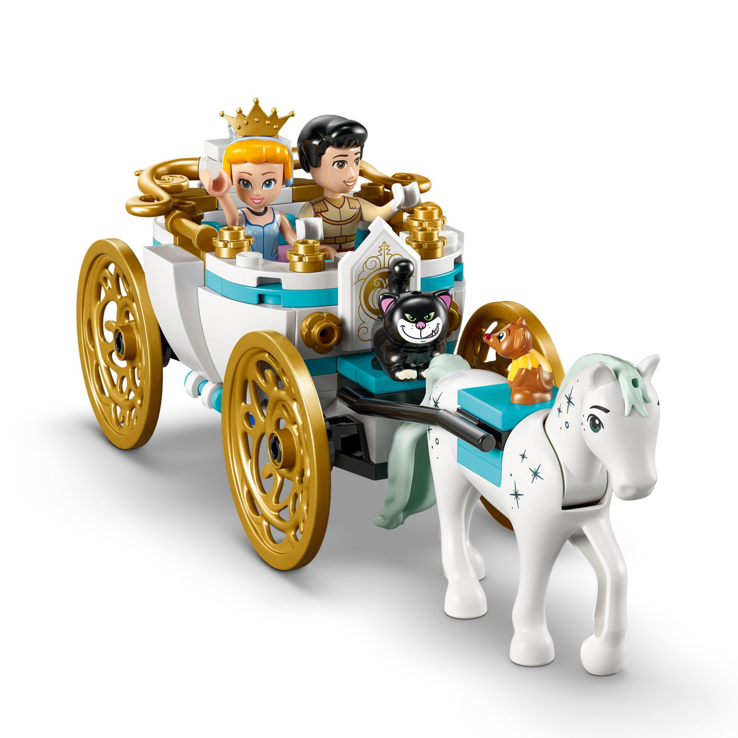 slide 5 of 6, LEGO Disney Princess Cinderella's Castle & Horse Carriage Playset 43275, 1 ct