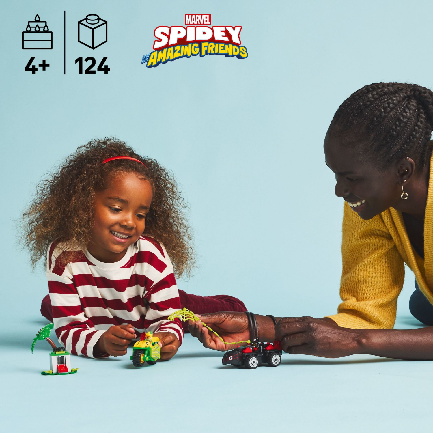 slide 2 of 6, LEGO Marvel Spidey And His Amazing Friends Spin and Electro Dinosaur Vehicle Chase Building Toy 11198, 1 ct