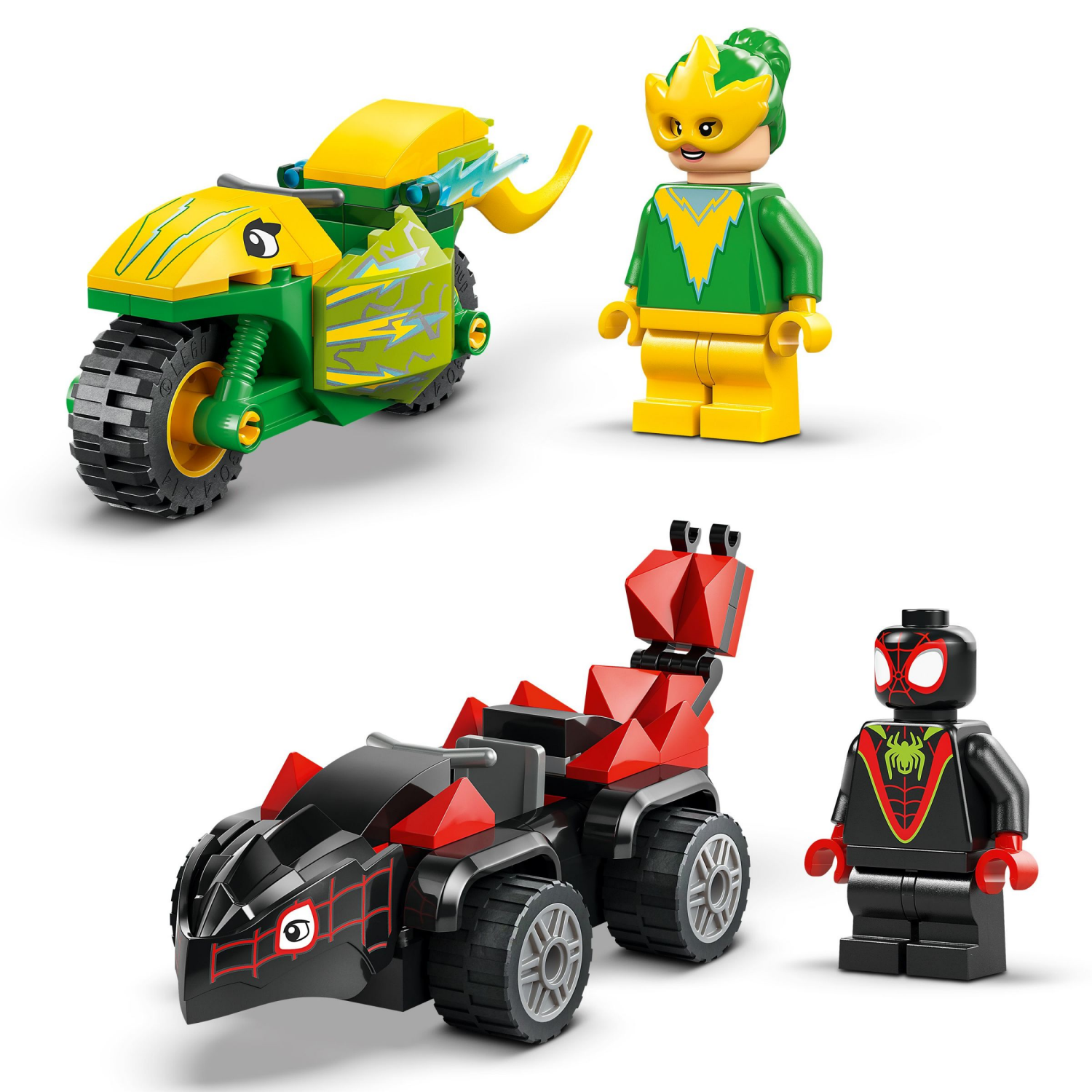 slide 4 of 6, LEGO Marvel Spidey And His Amazing Friends Spin and Electro Dinosaur Vehicle Chase Building Toy 11198, 1 ct
