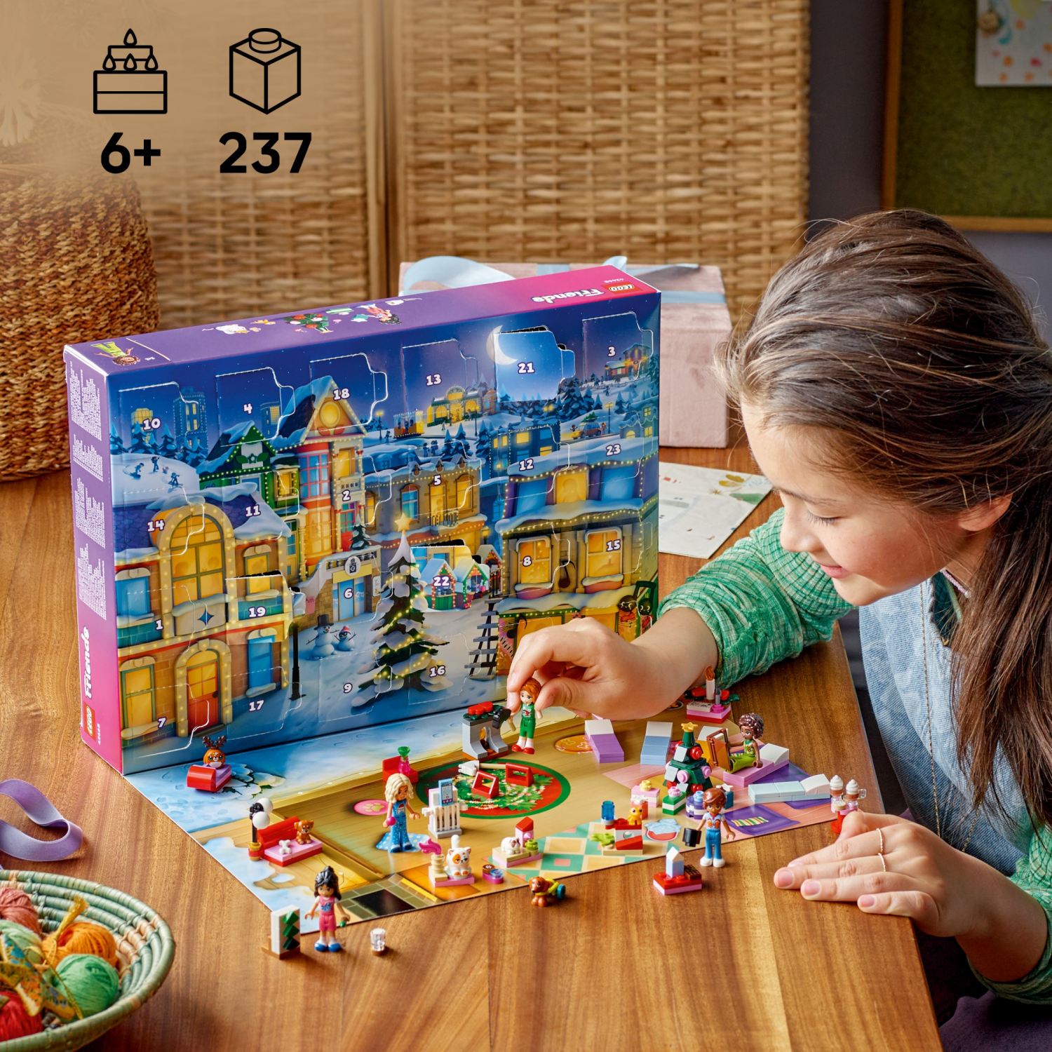slide 2 of 6, LEGO Friends Advent Calendar Kids Toy 2025 - 42668, 1 ct