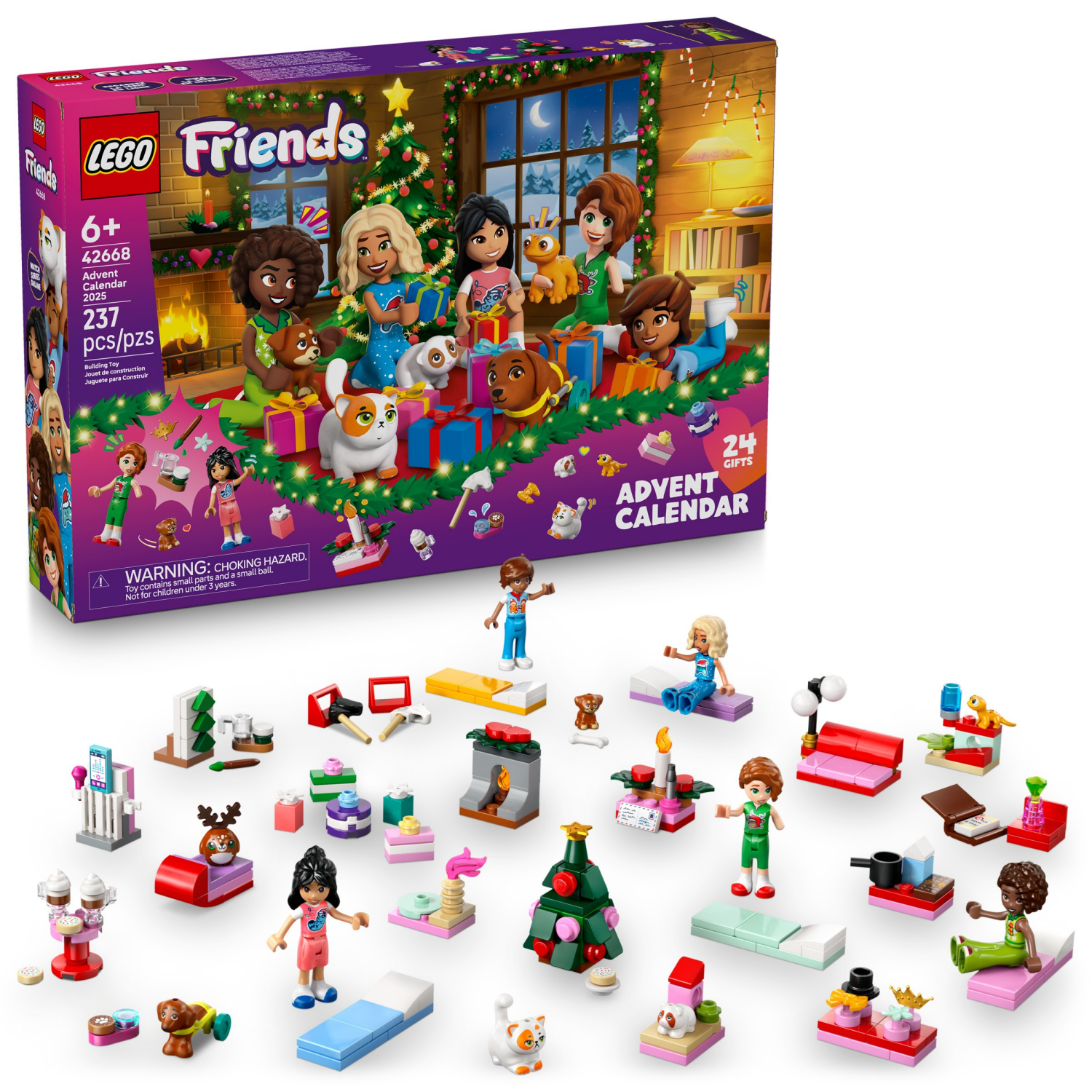 slide 1 of 6, LEGO Friends Advent Calendar Kids Toy 2025 - 42668, 1 ct