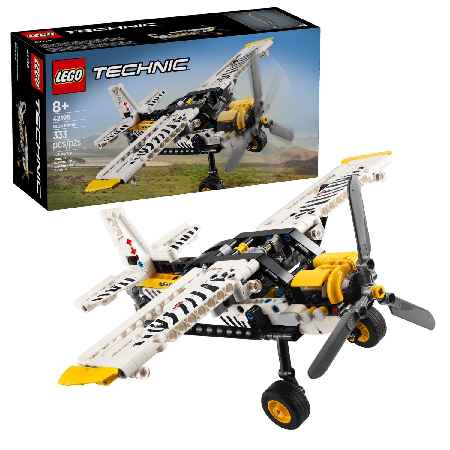 slide 1 of 6, LEGO Technic Bush Plane Building Toy 42198, 1 ct