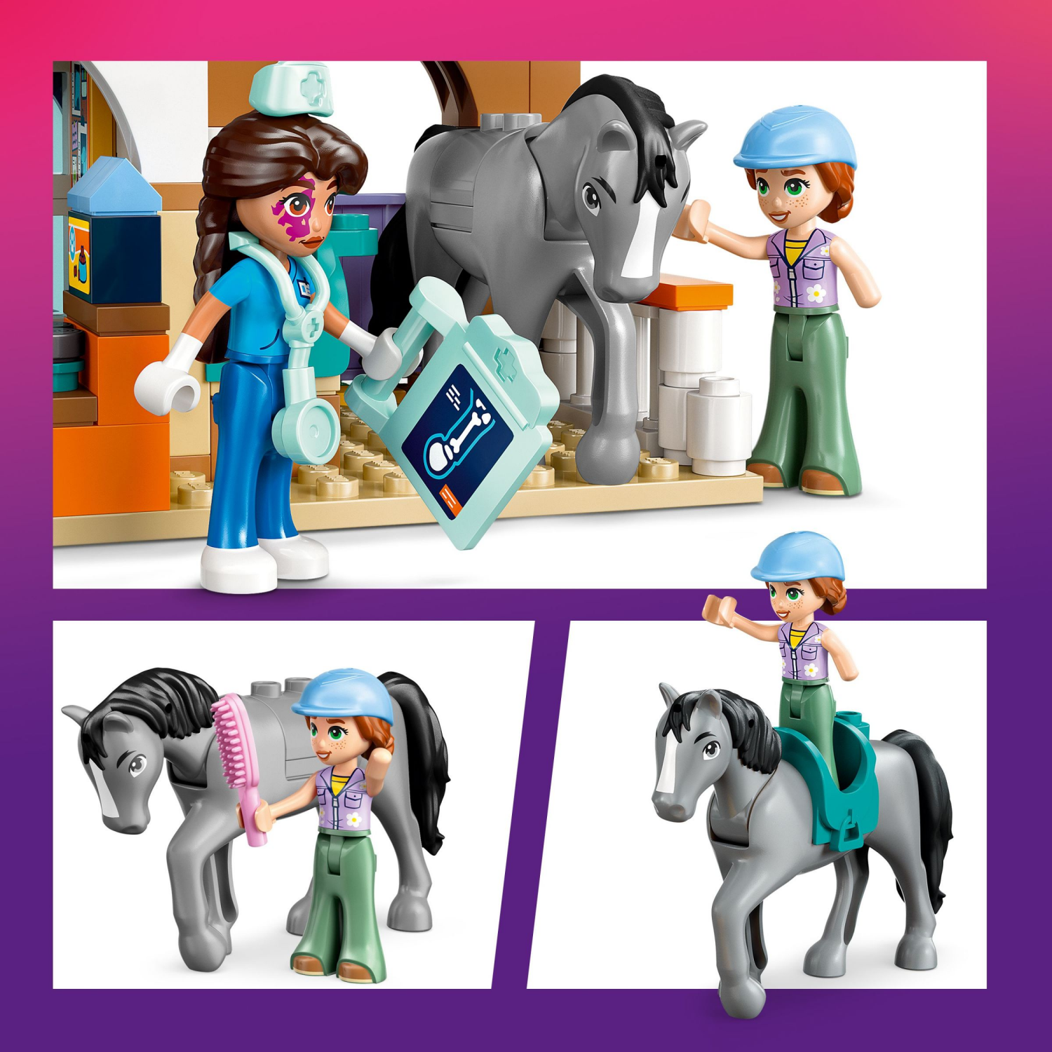 slide 5 of 6, LEGO Friends Horse and Pet Vet Clinic Pretend Play Set 42651, 1 ct