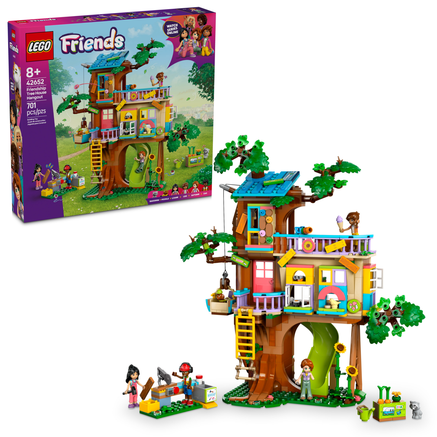 slide 1 of 6, LEGO Friends Friendship Tree House Hangout Building Toy 42652, 1 ct