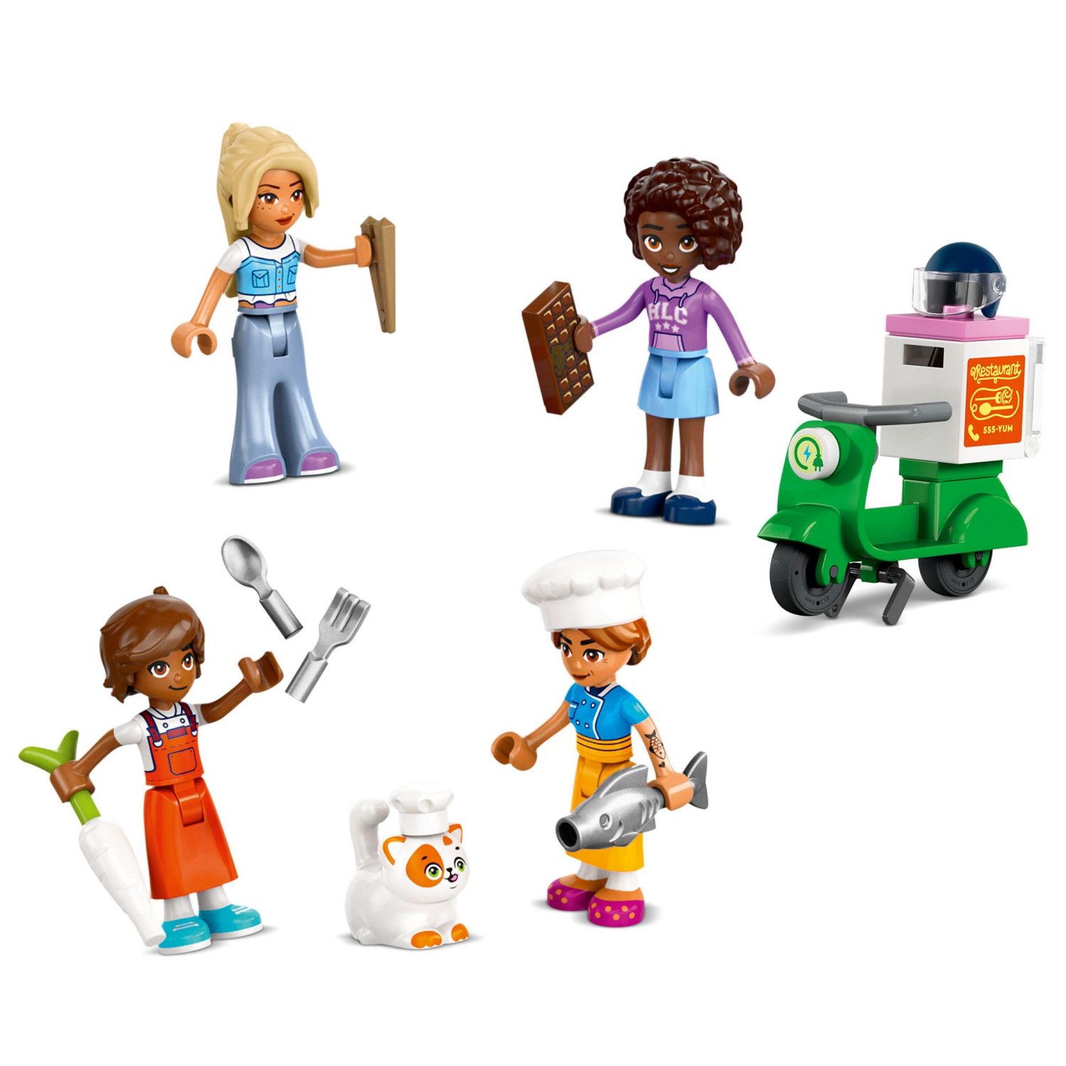 slide 6 of 6, LEGO Friends Restaurant and Cooking School Building Set 42655, 1 ct